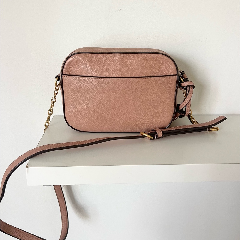 Tory Burch Pink Crossbody Bag with Logo and Tassel - Picture 2 of 4